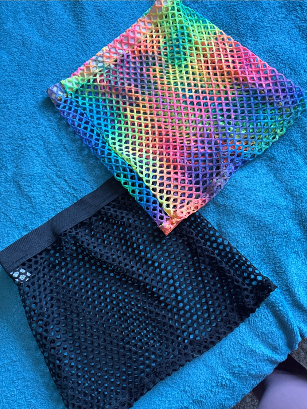 iheartraves mesh fishnet mini skirts rave festival outfit neon tie dye black